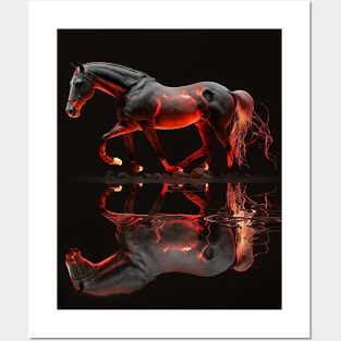 Fire Horse Wandering Posters and Art